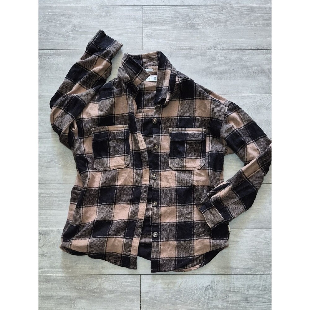 Hollister-co Women's Black and Brown Blouse